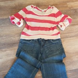 2 for $20 Roxy sweater hi lo L